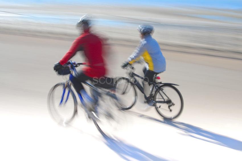 Cyclists In Motion Blackpool Prom 2