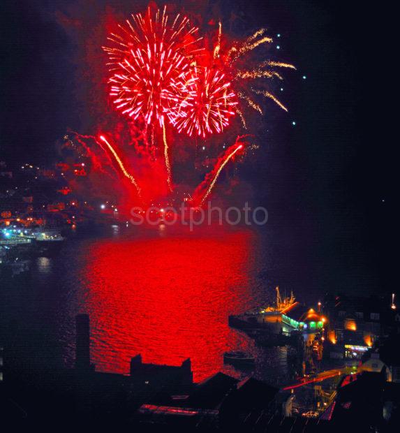 Oban Fireworks From Maccaigs Tower