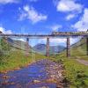 Class 37 Glasgow Fort William Train On Horseshoe Viaduct