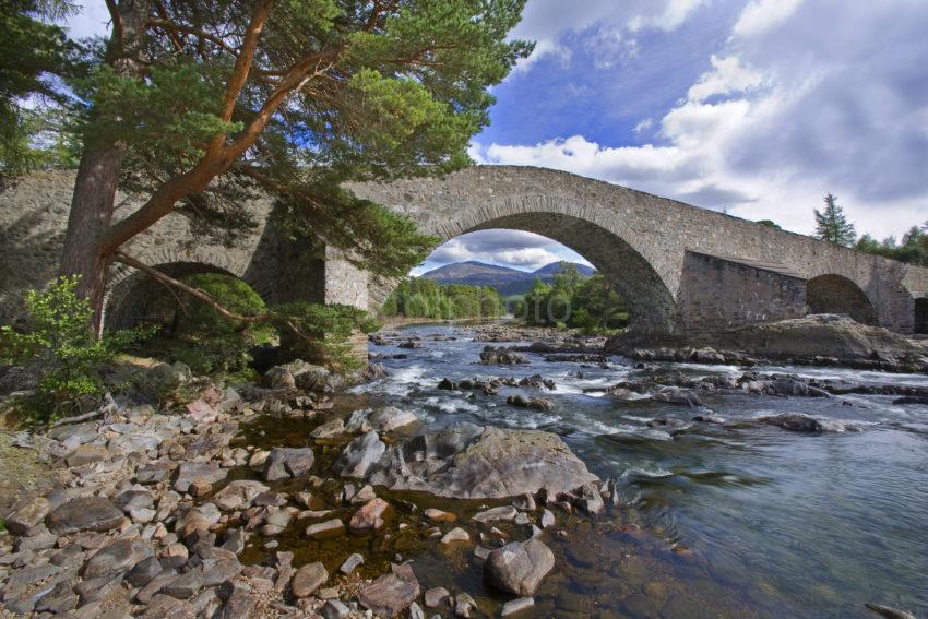 Old Dee Bridge Across The Dee Royal Deeside