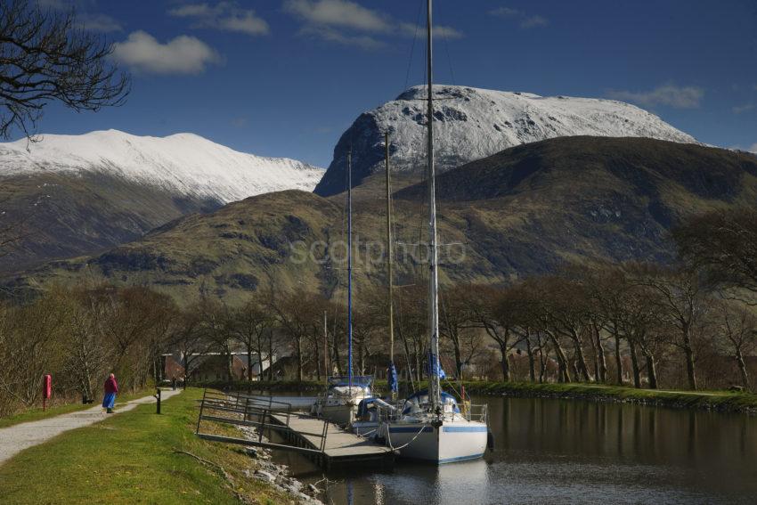 BEN NEVIS FROM CALEDONIAN CANAL NR CORPACH