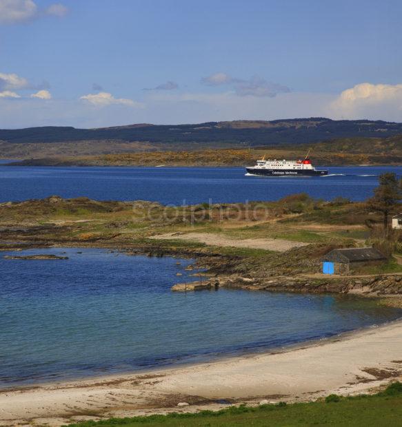 Portrait Finlaggan Passing Beach Kintyre