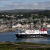 MV Finlaggan With Oban As Backdrop MEDIUM