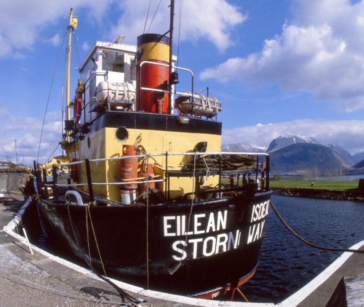 Eilean Eisdeal In Corpach Basin With Ben Nevis In View