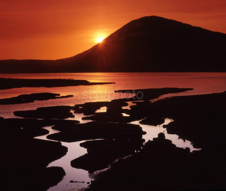 Sunset Silhouette South Harris Outer Hebrides