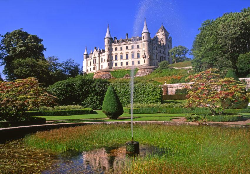 D305 Dunroben Castle From The Gardens Nr Golspie