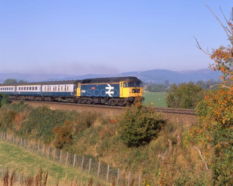 Class Brush 47 Passes Wallace Monument At Speed