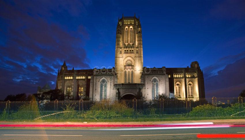 Anglican Cathedral At Night