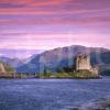 Pink Sunset Above Eilean Donan Castle On Loch Duich