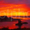 Sunset Over Castle Stalker Appin Argyll