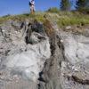 Geological Dyke Intrusion On Eriska