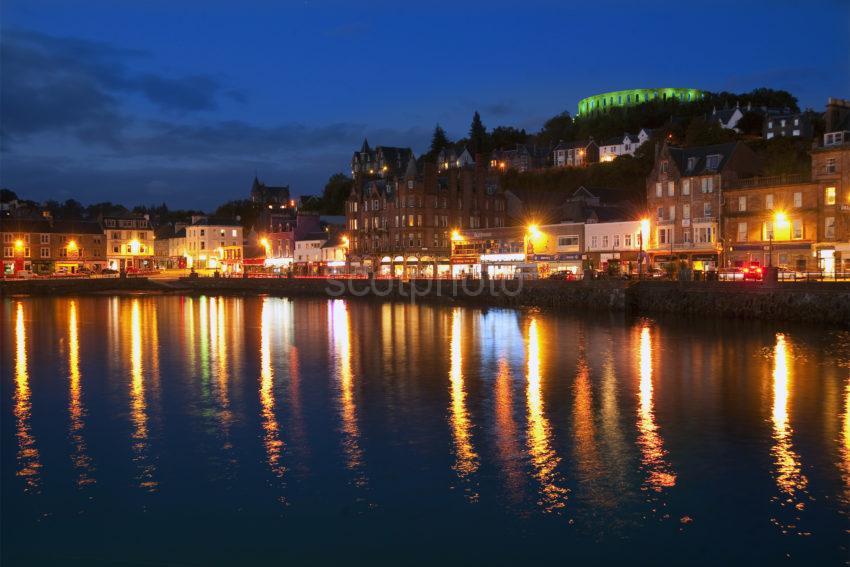 Oban At Dusk Argyll Jpg