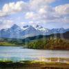 THE CUILLINS FROM PORTREE SKYE