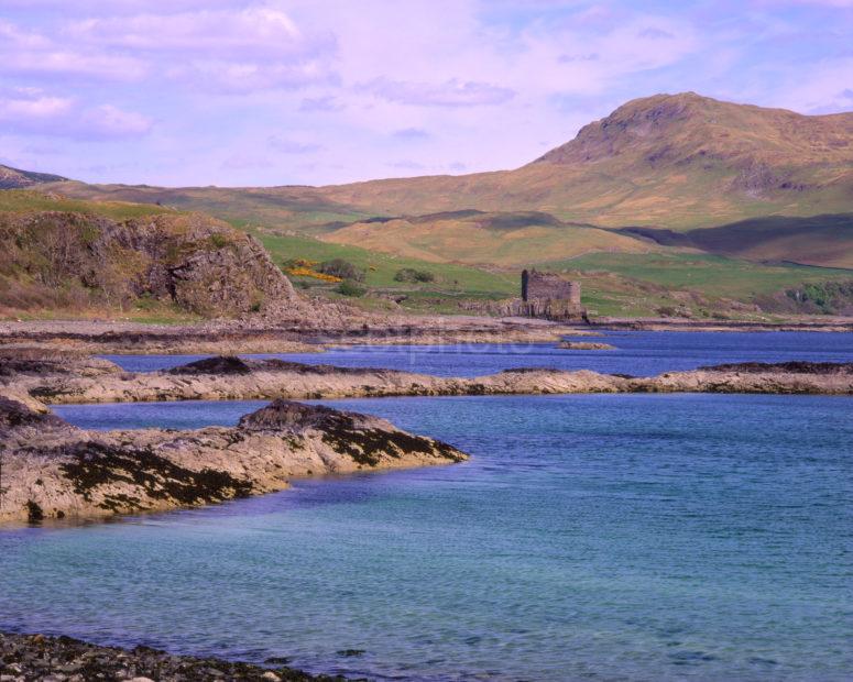 Towards Mingary Castle Ruins Kilchoan Bay Ardnamurchan