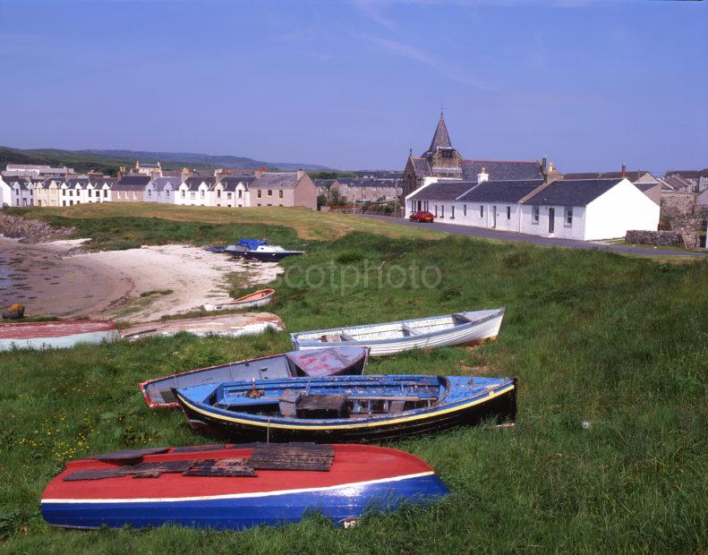 Summer View Of Port Ellen From East Island Of Islay