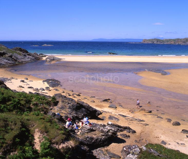 Summer Scene On Kiloran Bay Island Of Colonsay