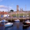 St Andrews Cathedral And St Rules Tower From Harbour Fife