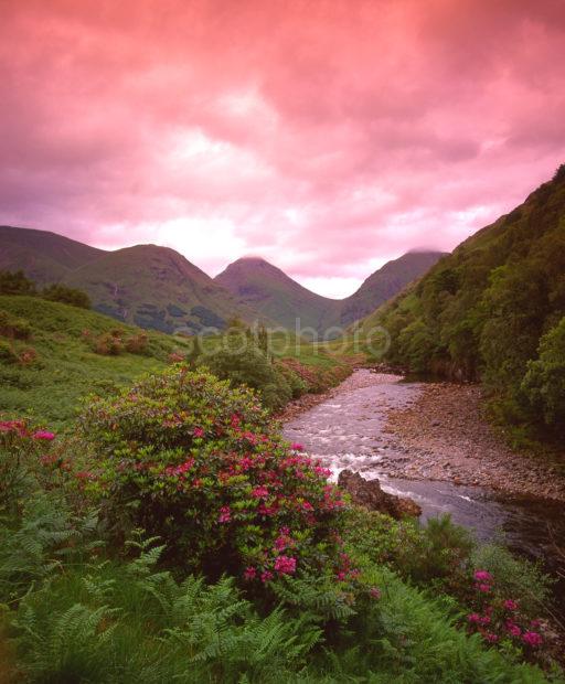 Moody Light Over Glen Etive Argyll