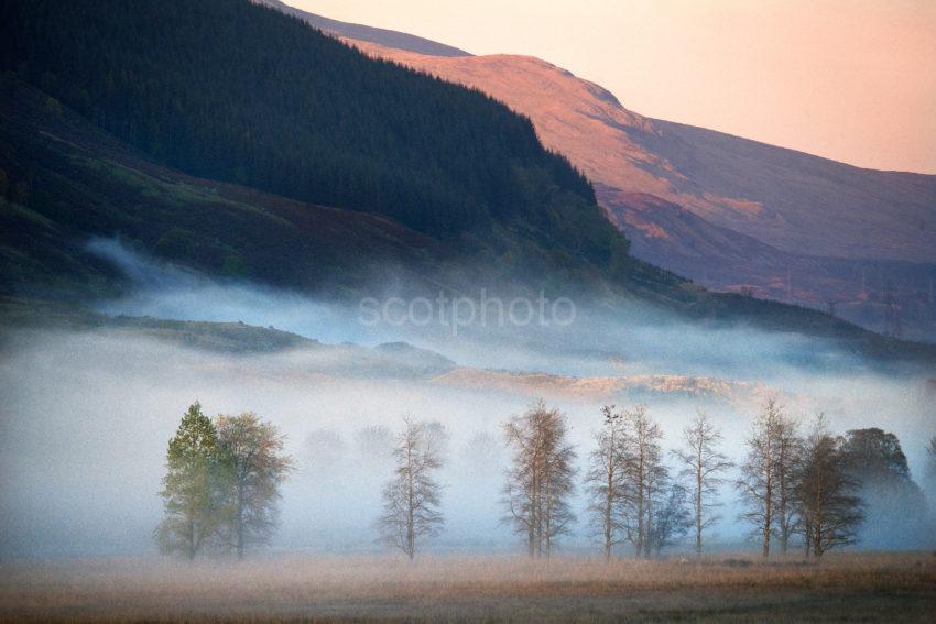 Late Afternoon Autumn Mists Glen Dochart