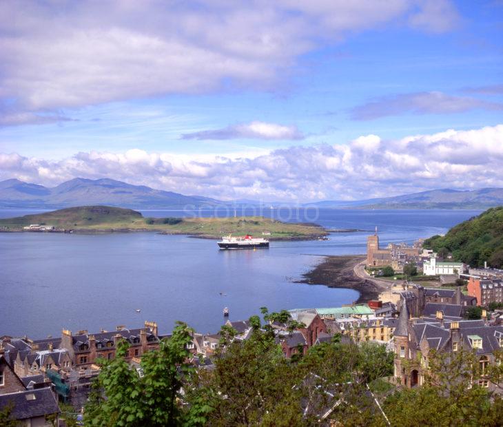 Oban Bay With Kerrera And Mull From MacCaigs Tower