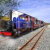 WY3Q9937 Narrow Gauge Steam Railway Craignure Mull