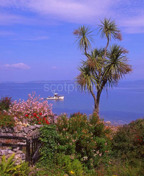 Summer Scene In Corrie Village Isle Of Arran