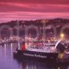 Dusk Falls On Oban With The Calmac Ferry Lord Of The Isles In View Oban Argyll