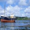 Clyde Puffer Rests Near Aros Castle Isle Of Mull