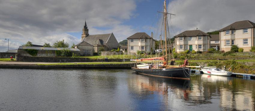 PANORAMIC OYSTER SMACK ARDRISHAIG CANAL BASIN