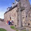 Tourists Near St Johns Cross At Iona Abbey Island Of Iona Argyll