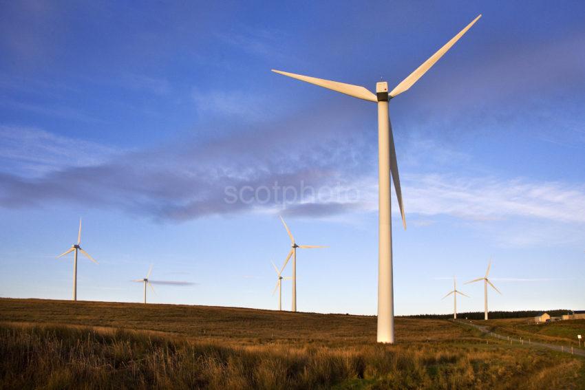 Group Of Wind Turbines At Tangy Kintyre