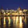 Inverness And Castle At Night From Across The River Ness