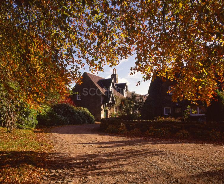 Magnificent Autumn View Of Ardchattan Priory Cottage Ardchattan Loch Etiveside Argyll