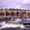 The River Nith And The Old Bridge In Dumfries Dumfrieshire