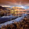 Dramatic View Of Kilchurn Castle Late Autumn On Loch Awe