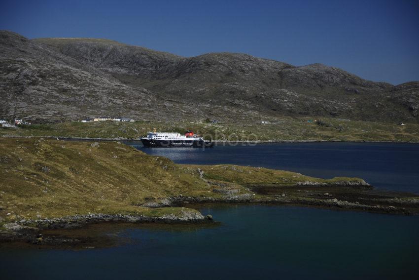 MV Hebrides Arrives At Tarbert Harris