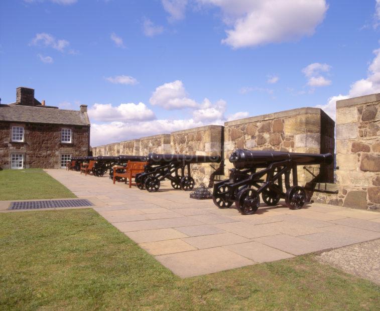 The Battlements With Canons At Stirling Castle