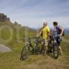 Cyclists Pause At Quiraing And Storr Rock Nr Staffin Skye