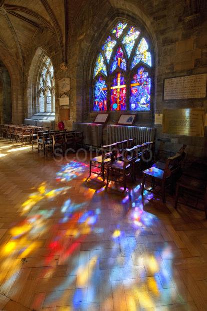 Great Stained Glass Window In Holyrood Church Stirling