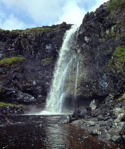 Eas Fors Waterfall From The Cliffs Loch Tuath NW Coast Of Mull