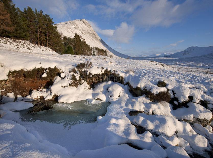 WINTER WITH BEINN A CHRULAISTE GLENCOE