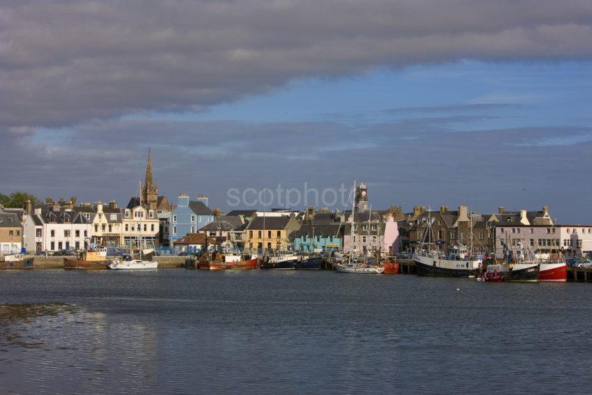 Stornoway Town And Harbour Lewis Evening Light