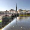 ACROSS THE OLD BRIDGE AND AYR ACROSS R AYR