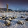 I5D7274 Winter Scene At Glenfinnan Monument From Shore Of Loch Shiel Lochaber