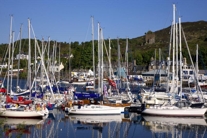 0I5D0161 Tarbert Harbour Full Of Yachts Summer 08