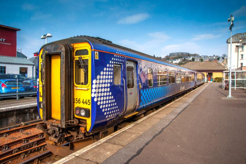 DSC 4133 Front Side View Of New Sprinter In Oban Station 1st April 2014