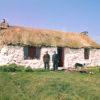 The Twins In Their Thatched Croft At Soridale Coll In The Late 70s