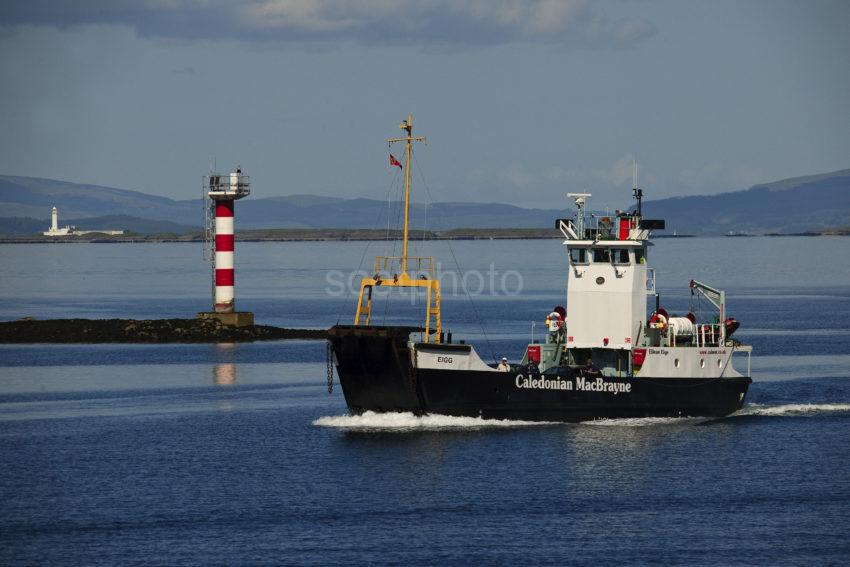 The Eigg Passes North End Of Kerrera En Route From Lismore