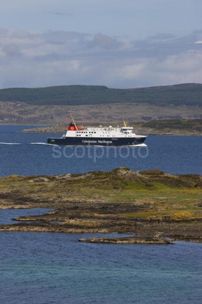 Portrait Shot Of Finlaggan Entering West Loch Tarbert