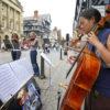 3830 Musicians Play In Eastgate St Chester